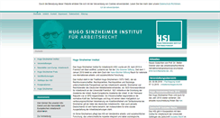 Desktop Screenshot of hugo-sinzheimer-institut.de