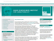 Tablet Screenshot of hugo-sinzheimer-institut.de